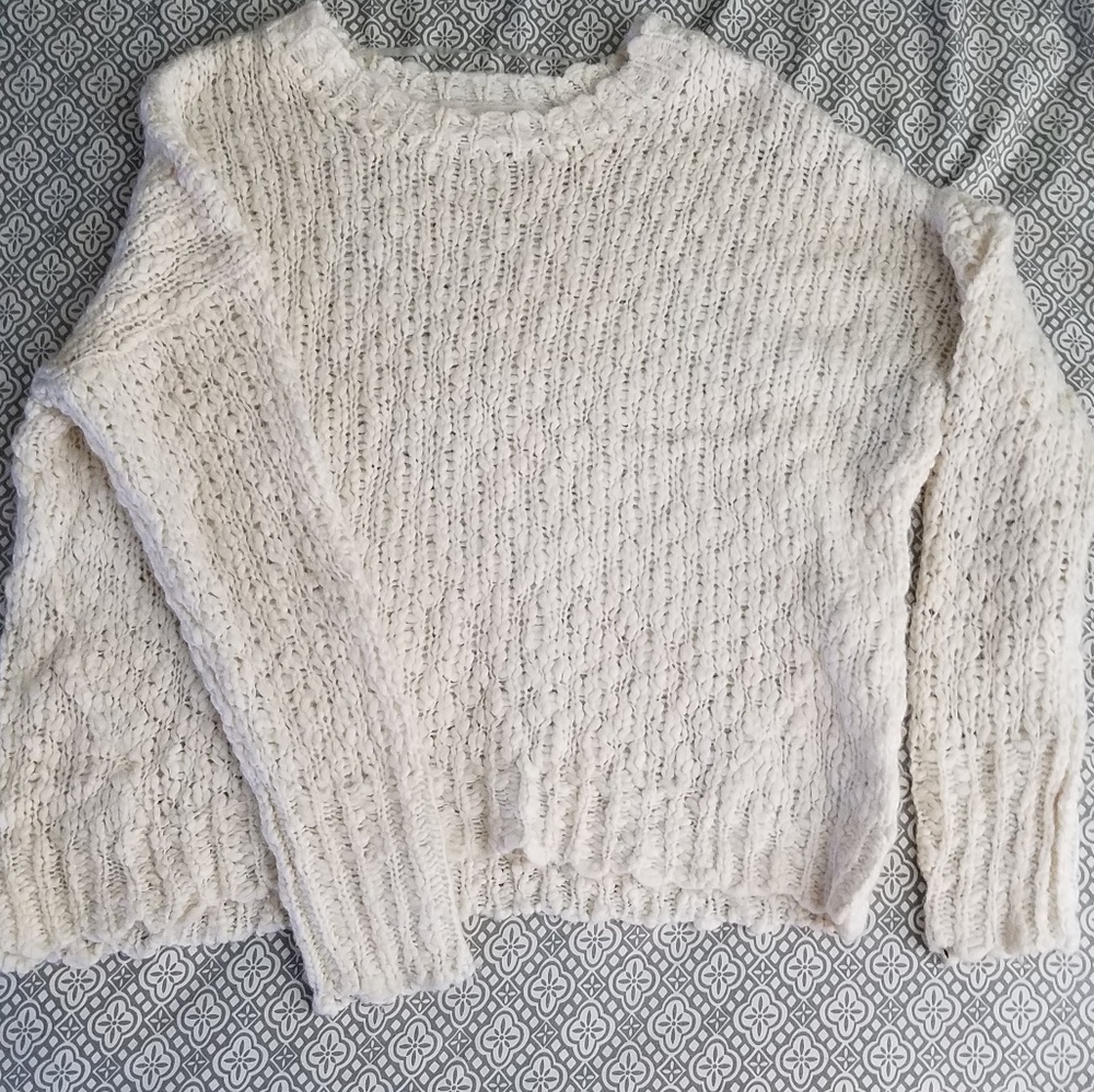 Oversized Cream Sweater, size M